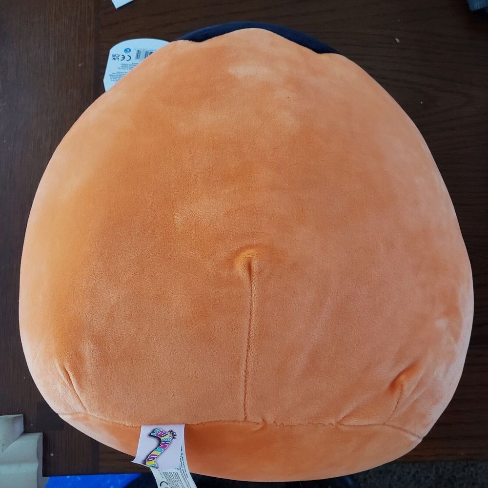 NWT Squishmallows 12" Paige‎ Orange Pumpkin Triangle Eyes Zigzag Smile Plush - Picture 2 of 6
